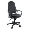 Home-Office-Bürostuhl TRENDY SY mit anthrazitfarbenem Stoffbezug und Armlehnen von Topstar