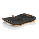 Schwarzes Balance Board ACTIV mit Noppenstruktur und orangefarbenem Rand von hjh OFFICE