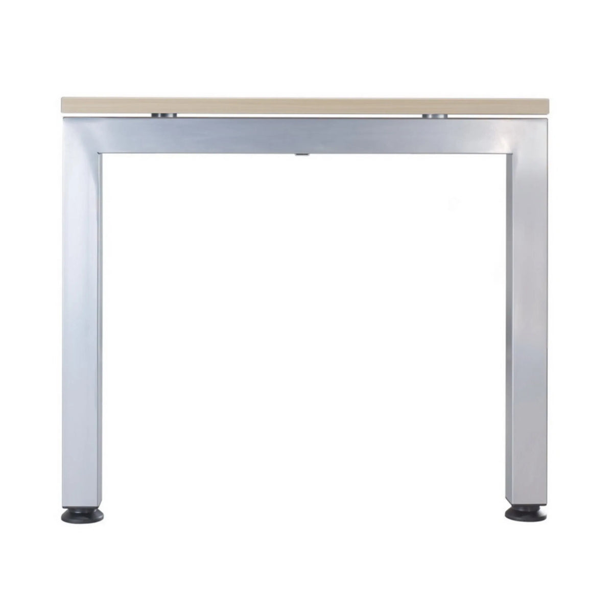 Untergestell aus Aluminium des Schreibtisches JAVA 19 S mit heller Tischplatte in Asteiche von hjh OFFICE PRO