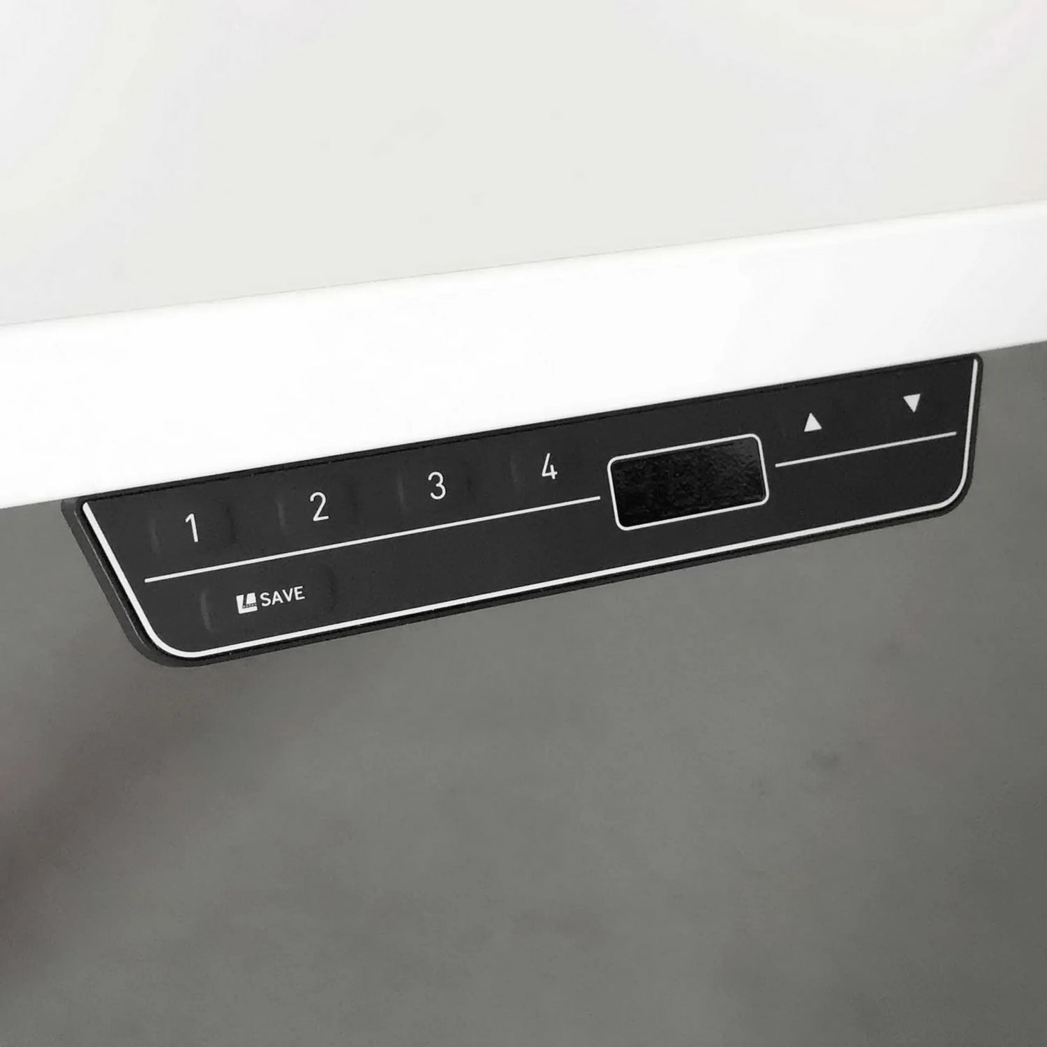 Digitales Bedienfeld mit Speicherfunktionen des elektrisch höhenverstellbaren Schreibtischs XDSM 22 G von hjh OFFICE PRO