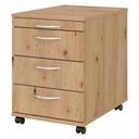 BARI 1606 | Rollcontainer mit 3 Schüben | Holz