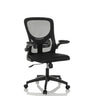 Homeoffice-Bürostuhl BELIO mit schwarzem Netzbezug und Armlehnen von hjh OFFICE