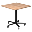 BISTRO 88Q D | Säulenhubtisch | 80x80 | Schwarz - System Konferenztisch