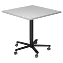 BISTRO 88Q D | Säulenhubtisch | 80x80 | Schwarz - System Konferenztisch