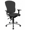 Profi-Bürostuhl SITNESS PRO AL.P4 in Anthrazit mit verstellbaren Armlehnen und Fußkreuz von Topstar