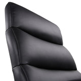 Gesteppte Rückenlehne in Schwarz des Profi-Chefsessels FUTURA 100 von hjh OFFICE