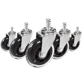 5x ROLO SKATE CT 11mm/75mm | Hartböden - Stuhlrollen