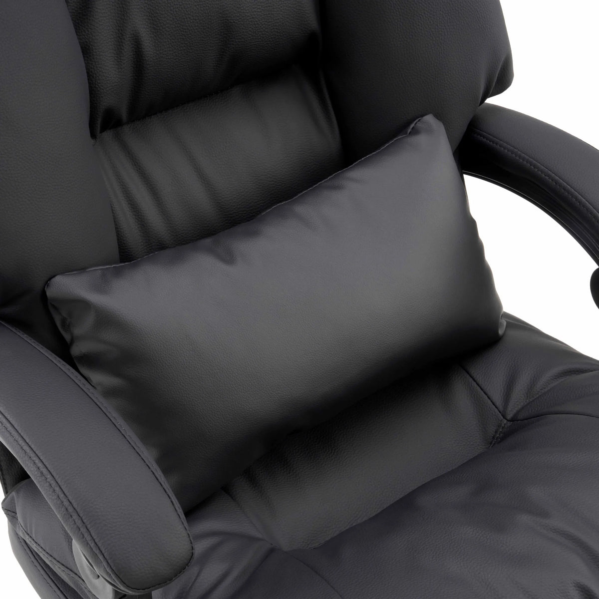 Lendenkissen des Homeoffice Chefsessels Relax Legoro aus schwarzem Kunstleder von MyBuero