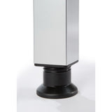 Schwarzer höhenverstellbarer Fuß des Schreibtischs QUEO 16 S von hjh OFFICE PRO