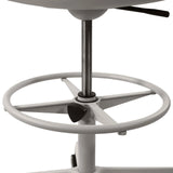 Rundes Fußstützring-Detail des Counterstuhls FLEX CHAIR C in Taupe von Bosen Europe