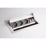 ELDATA1 | Steckdosenleiste (inkl. Fräsung) | 3 x Steckdose | 2 x RJ45 - Zubehör - buerostuhl24