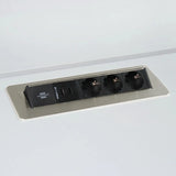 ELDUSB0 | Steckdosenleiste (ohne Fräsung) | 3 x Steckdose | 2 x USB - Zubehör
