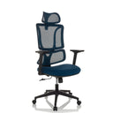 ERGOMY | Stoff / Netz | Rahmen: Schwarz - Home Office Bürostuhl