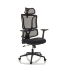 ERGOMY | Stoff / Netz | Rahmen: Schwarz - Home Office Bürostuhl