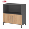 FlexWall | 2 OH | Türen + Korpus | mit Sockelgestell - buerostuhl24