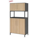 FlexWall | 4 OH | 2 x Türen + Rahmen | mit Sockelgestell