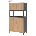 FlexWall | 4 OH | 2 x Türen + Rahmen | mit Sockelgestell