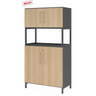 FlexWall | 4 OH | 2 x Türen + Rahmen | mit Sockelgestell - buerostuhl24