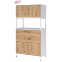 FlexWall | 4 OH | 2 x Türen + Schübe + Rahmen | mit Sockelgestell