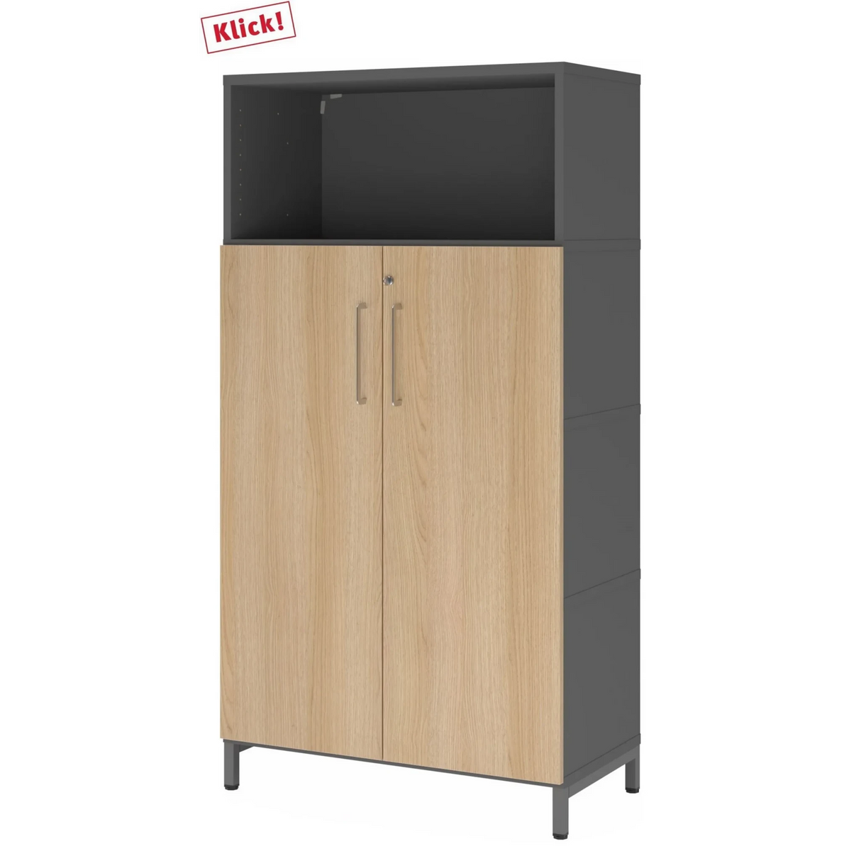 FlexWall | 4 OH | Türen + Korpus | mit Sockelgestell