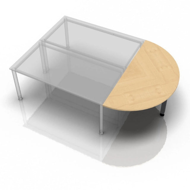 RA60 G / RA80 G / RA160 G | Anbauplatten inkl. Stützfuß graphit - buerostuhl24