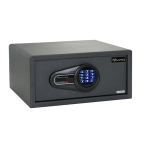 Schwarzer Tresor SAFE COMPACT I mit digitalem Tastenschloss und Metallgehäuse von hjh OFFICE