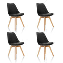SCANDI 4 | 4er Pack - Schalenstuhl