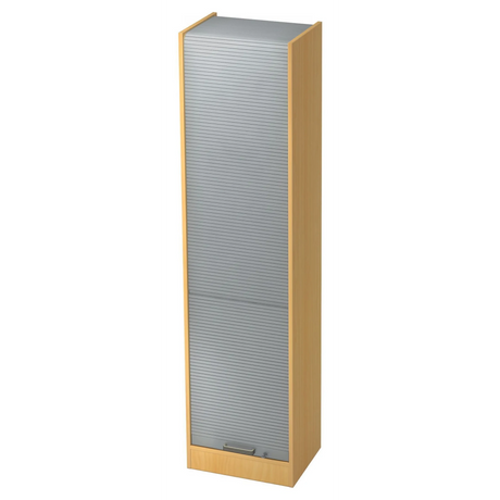 Aktenschrank SIGNA R 50 in Buche-Optik mit silbernem Kunststoff-Streifengriff von hjh OFFICE PRO