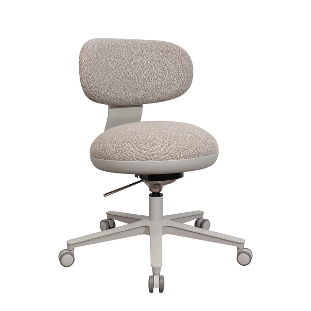 Homeoffice-Bürostuhl SITMOTION W mit grauem Stoffbezug und hellem Fußkreuz auf Rollen von hjh OFFICE