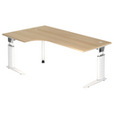 UNDA 82 W | 200x120 | Schreibtisch höhenverstellbar - buerostuhl24