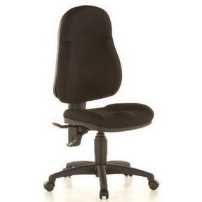 Schwarzer Homeoffice-Bürostuhl WELLPOINT 10 mit gepolsterter Sitzfläche und Rückenlehne von Topstar