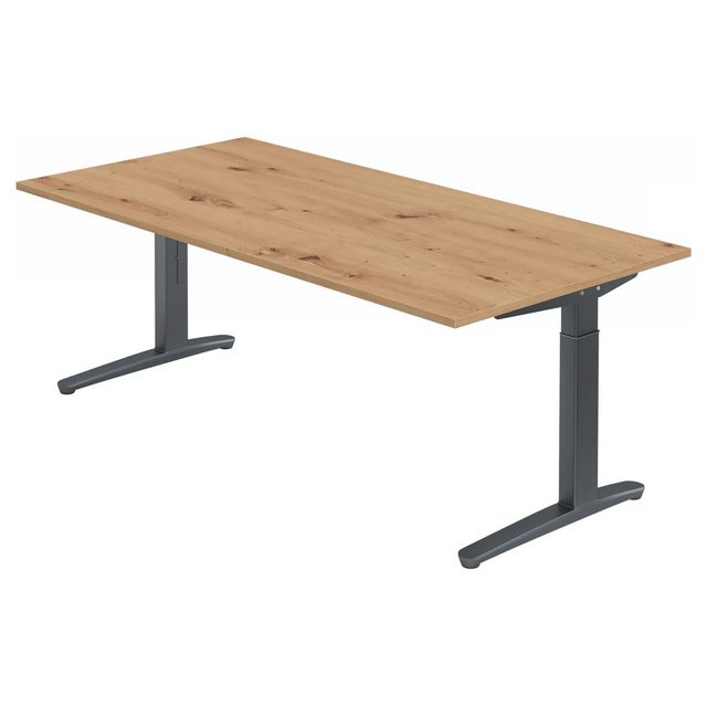 XTRA XB 2E GG | 200x100 | Schreibtisch höhenverstellbar - buerostuhl24