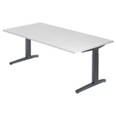 XTRA XB 2E GG | 200x100 | Schreibtisch höhenverstellbar - buerostuhl24